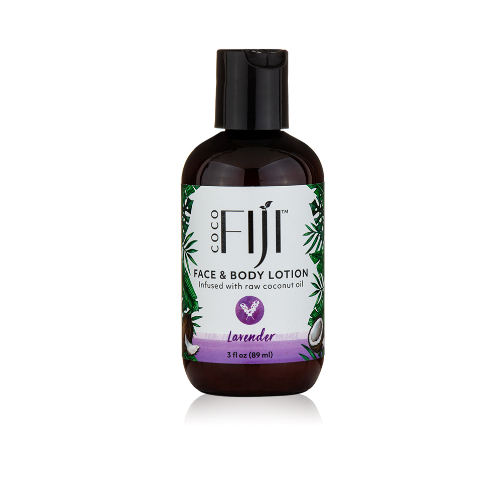 Face & Body Lotion Infused With Raw Coconut Oil - Lavender