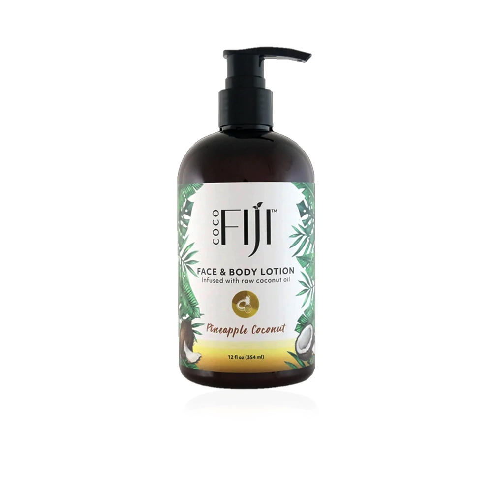 Face & Body Lotion Infused With Raw Coconut Oil - Pineapple Coconut - 354ml