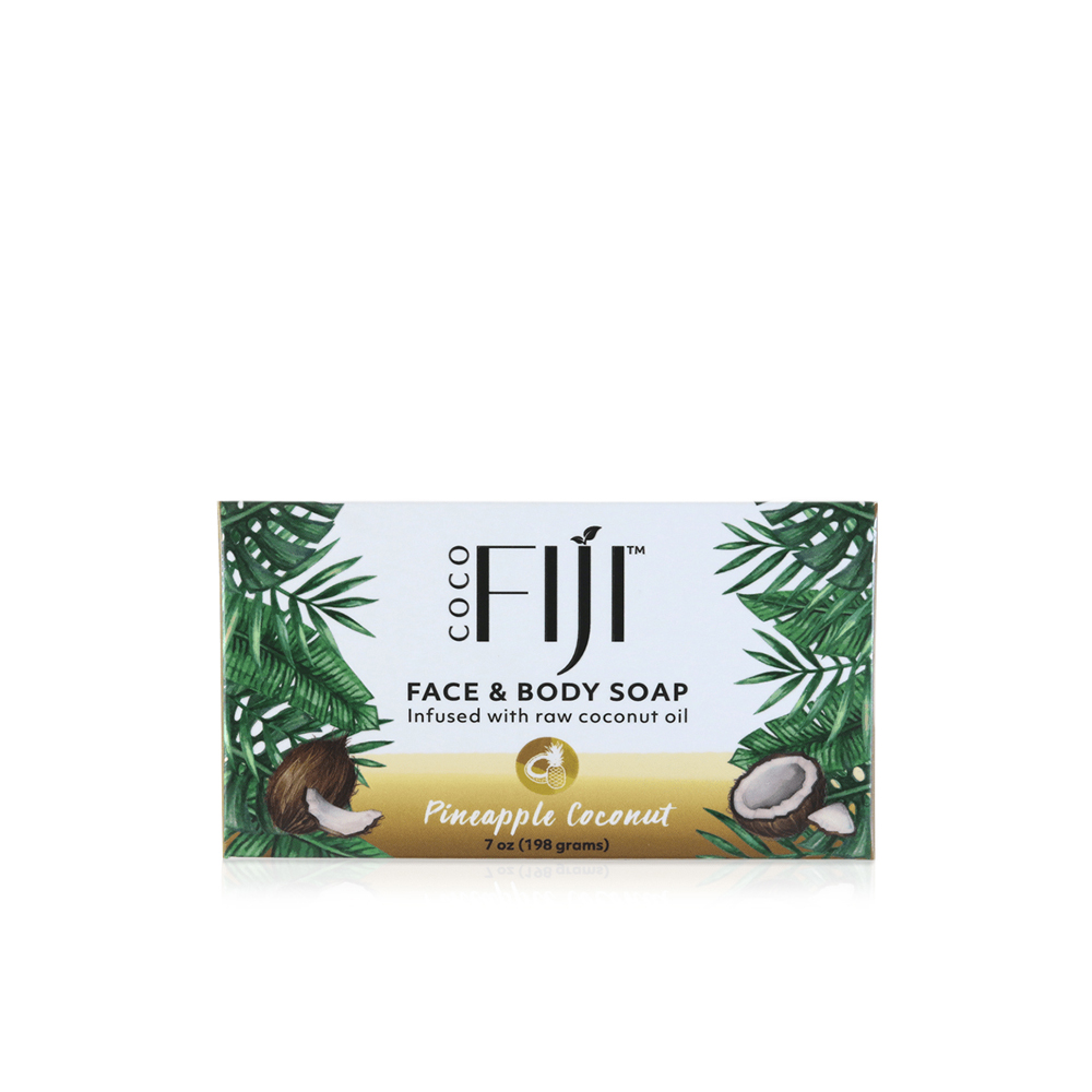Face & Body Infused With Raw Coconut Oil Bar Soap - Pineapple Coconut