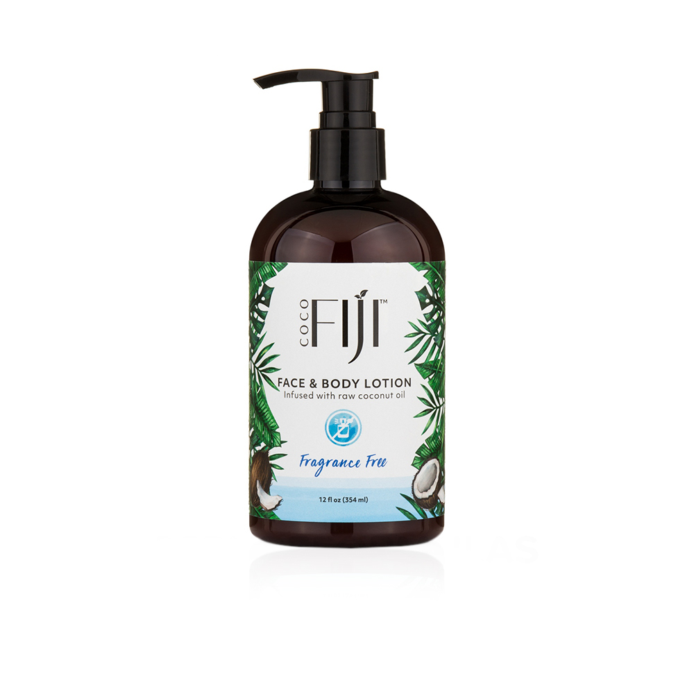 Face & Body Lotion Infused With Raw Coconut Oil - Fragrance Free - 354ml