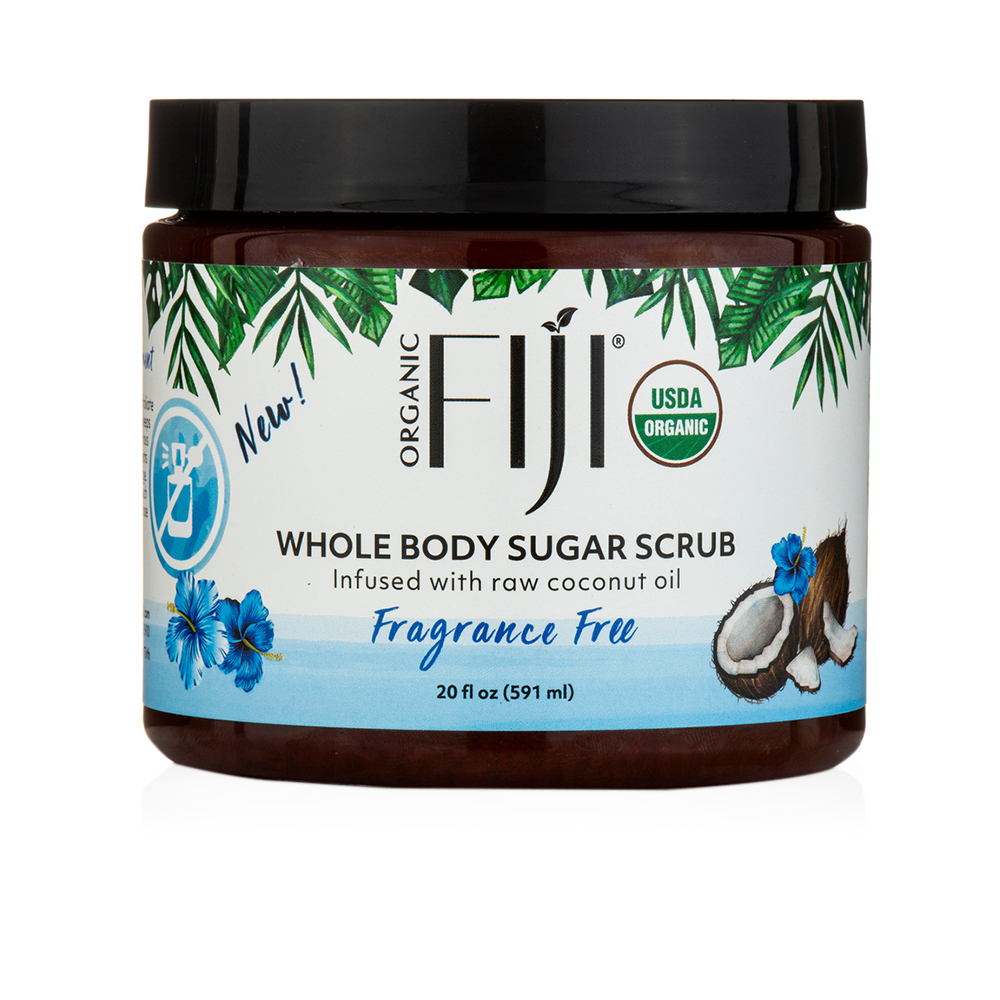 Whole Body Sugar Scrub Infused With Coconut Oil - Fragrance Free