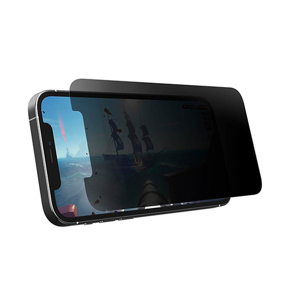 Gaming Horizontal Privacy Guard Glass Screen Protector For Iphone 12 / 12 Pro - Clear