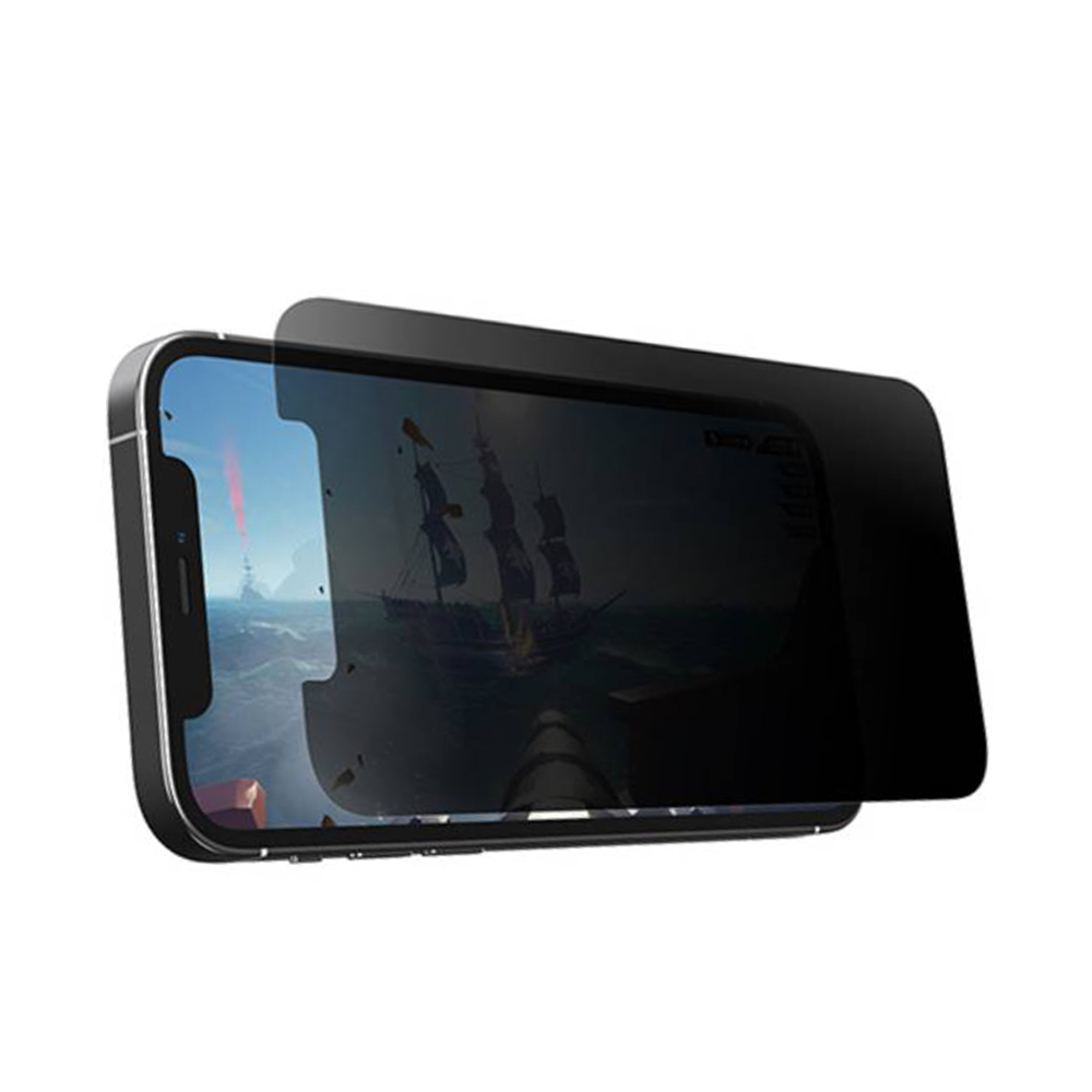 Gaming Horizontal Privacy Guard Glass Screen Protector For Iphone 12 Pro Max - Clear