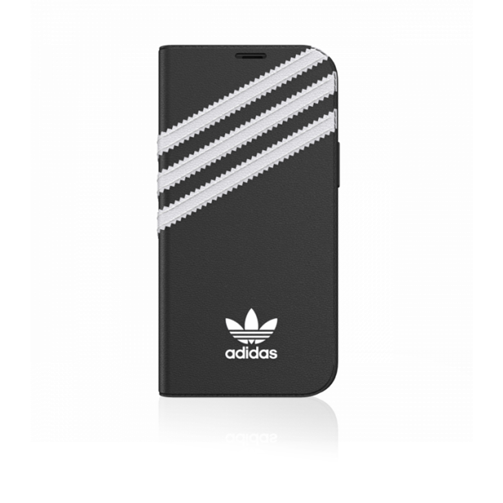 3 - Stripes Booklet Cover For iPhone 12 Mini - Black
