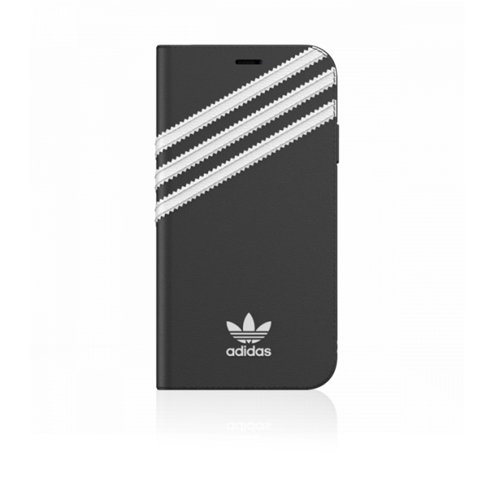 3-Stripes Booklet Cover for iPhone 12 Pro Max - Black