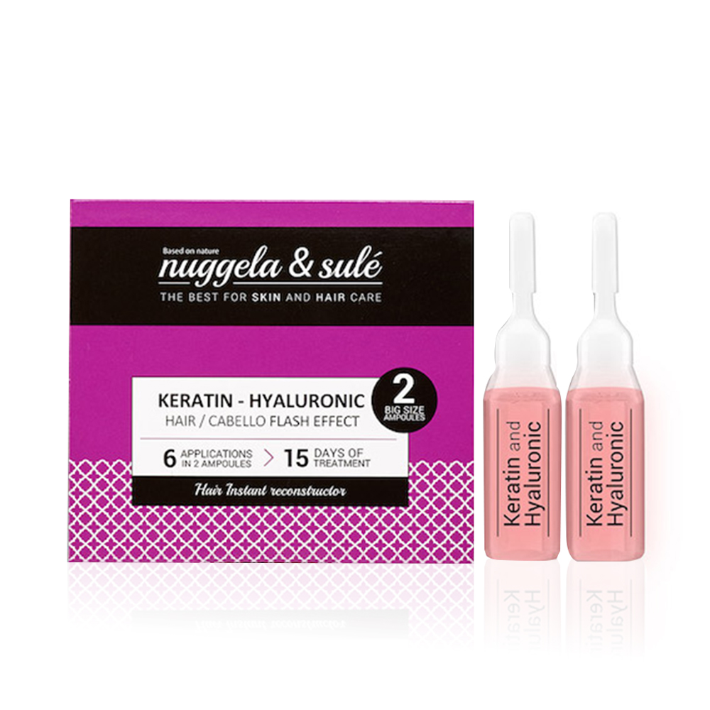 Nuggela & Sule Keratin-Hyaluronic Ampoules Hair Care - 2 Pack