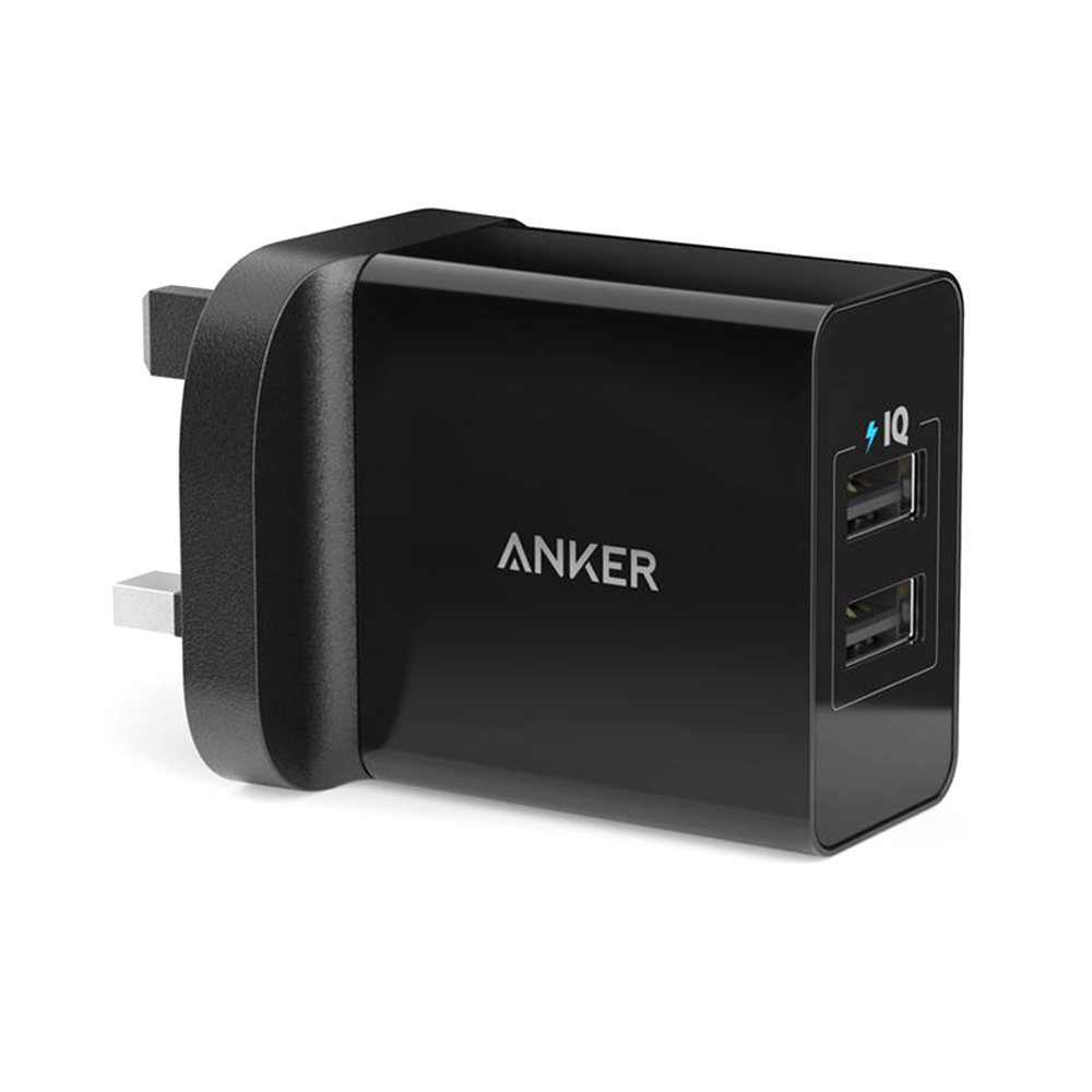 2-port Usb Charger 24w - Black
