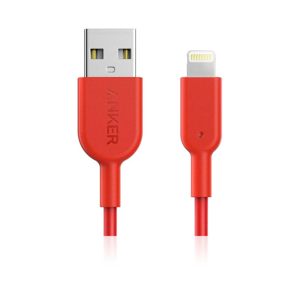 Powerline Ii Lightning Cable - 0.9 Meters - Red