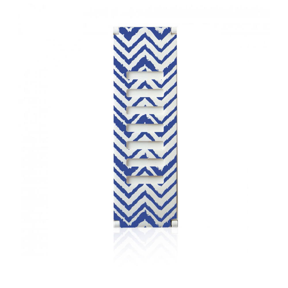 Replacement Band Thin Clip For iPhone - Blue Chevron
