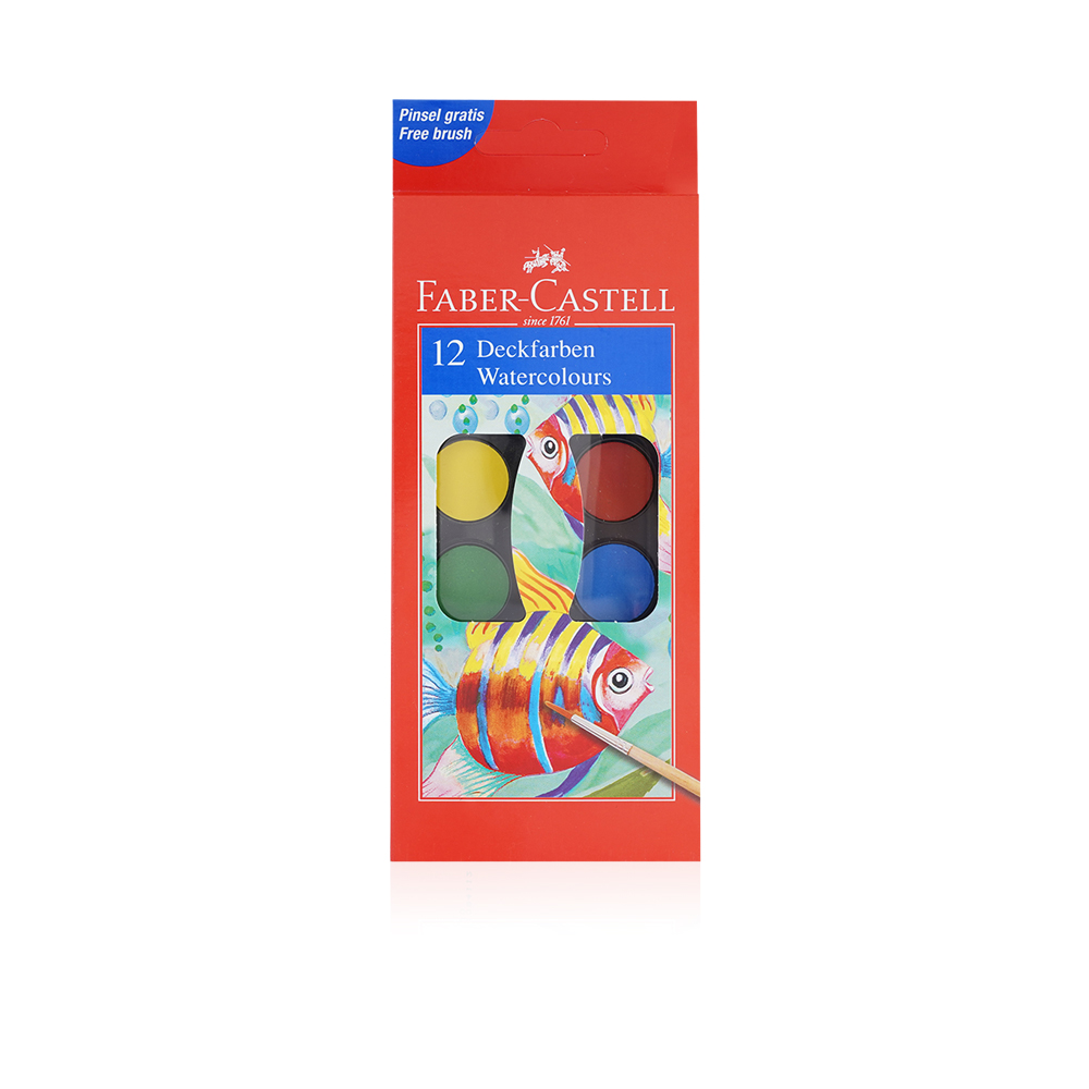 Deckfarben Watercolors - 12 Colors