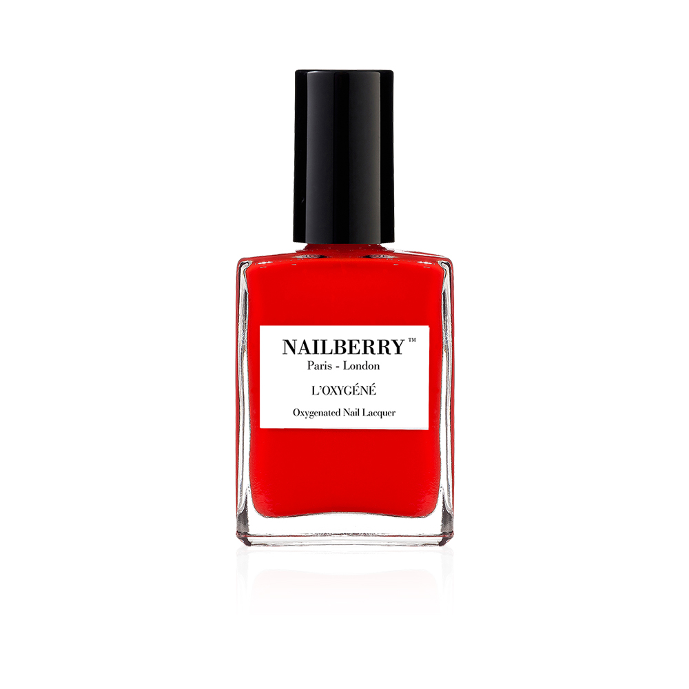 Oxygenated Nail Polish Cherry Cherie - Bright Red Orange