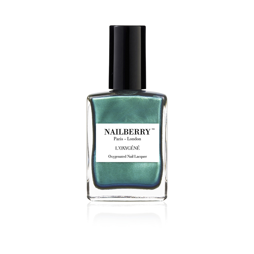 Oxygenated Nail Polish Glamazon - Pearlized Green Blue