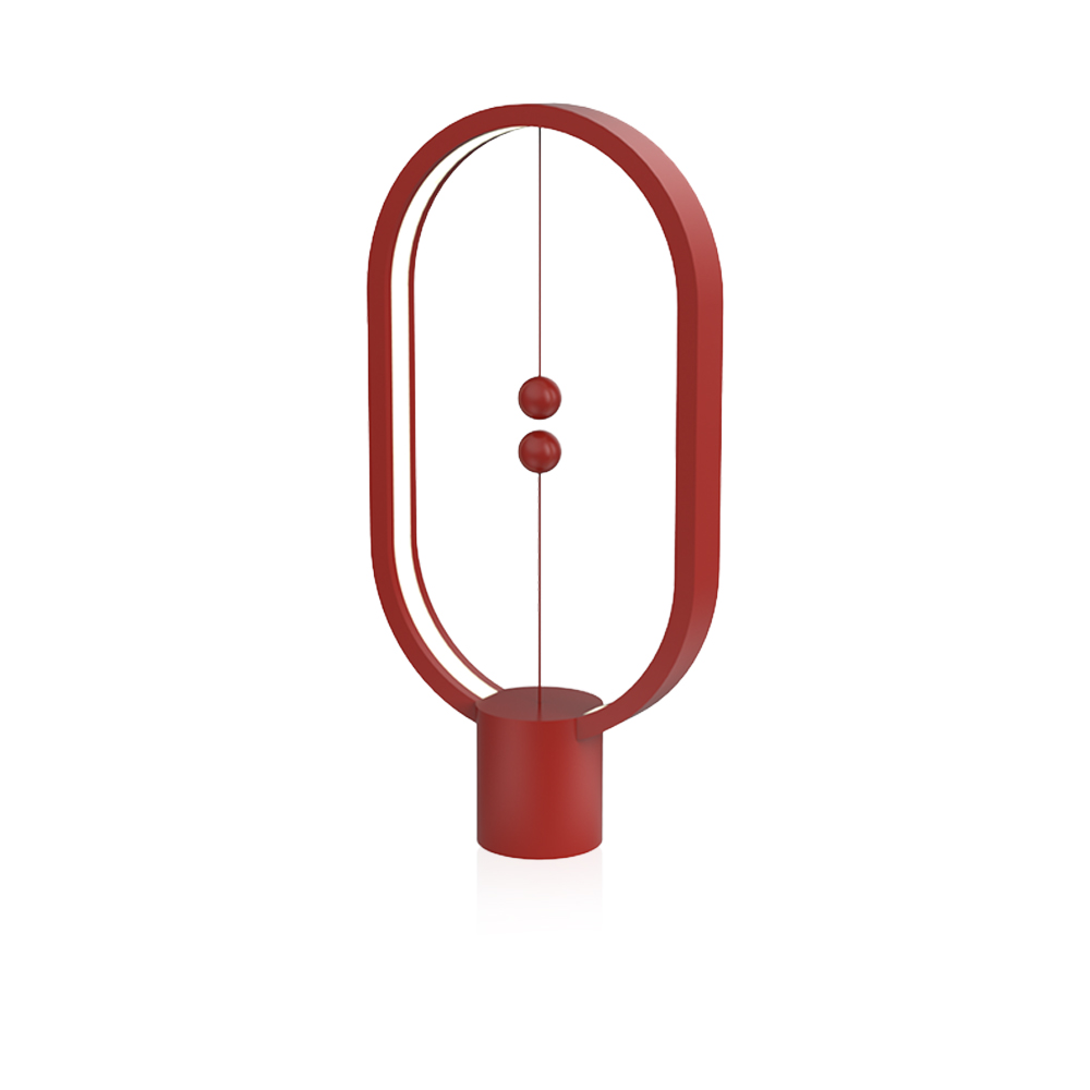 Heng Balance Lamp Ellipse Plastic USB - Red