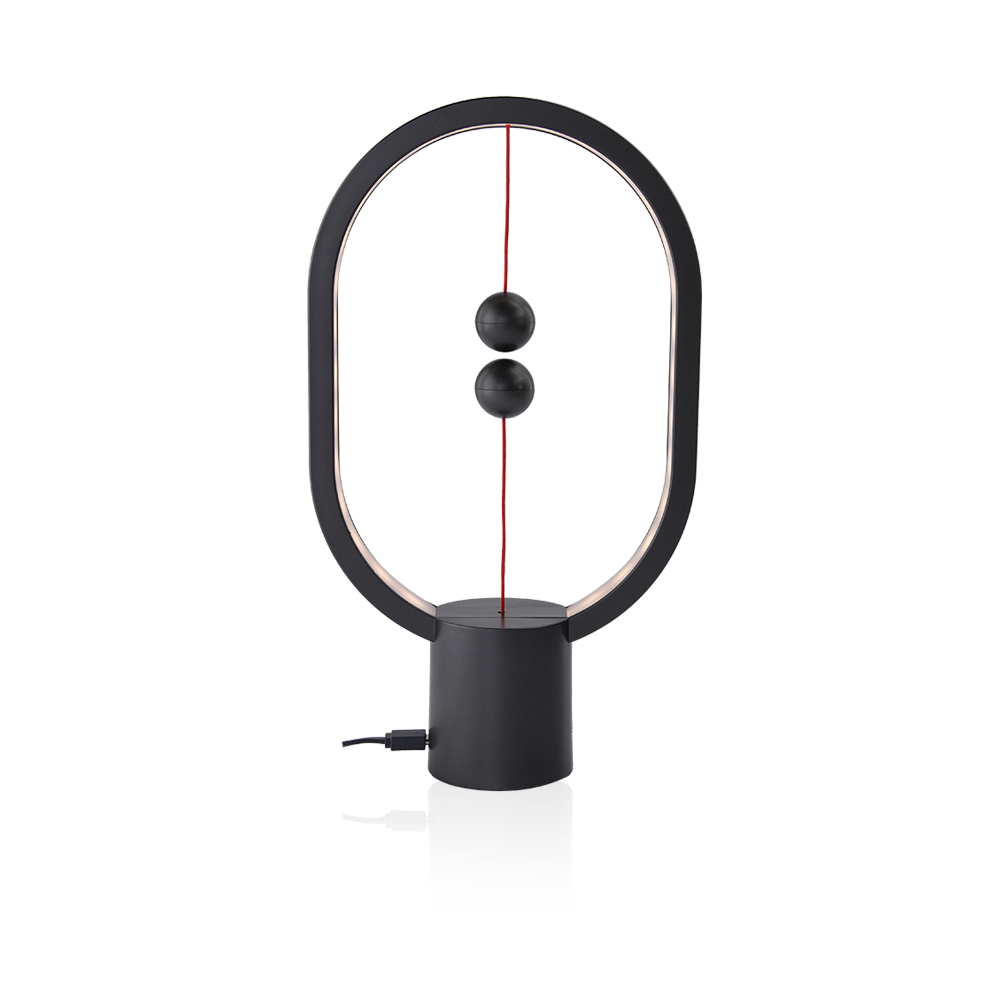 Heng Balance Lamp Ellipse Mini Plastic USB-C - Dark Grey