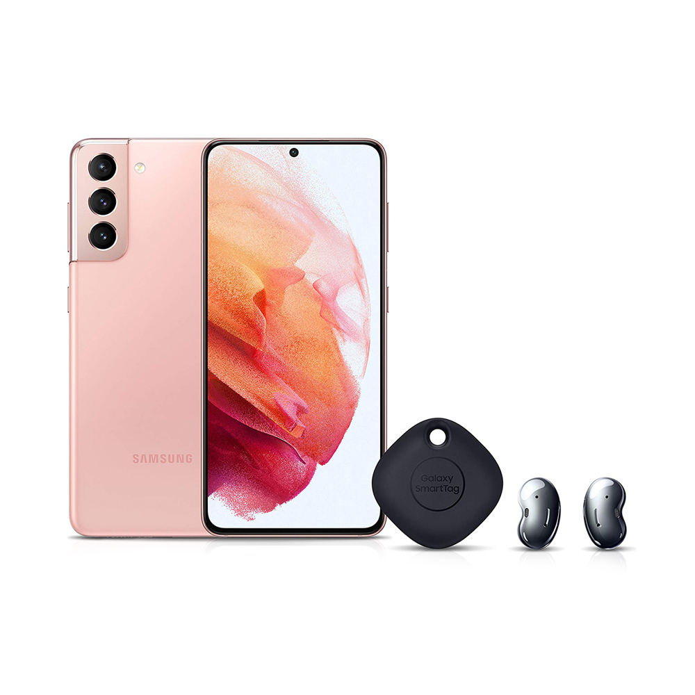 Galaxy S21 with Smart Tag + Buds Live - Pink