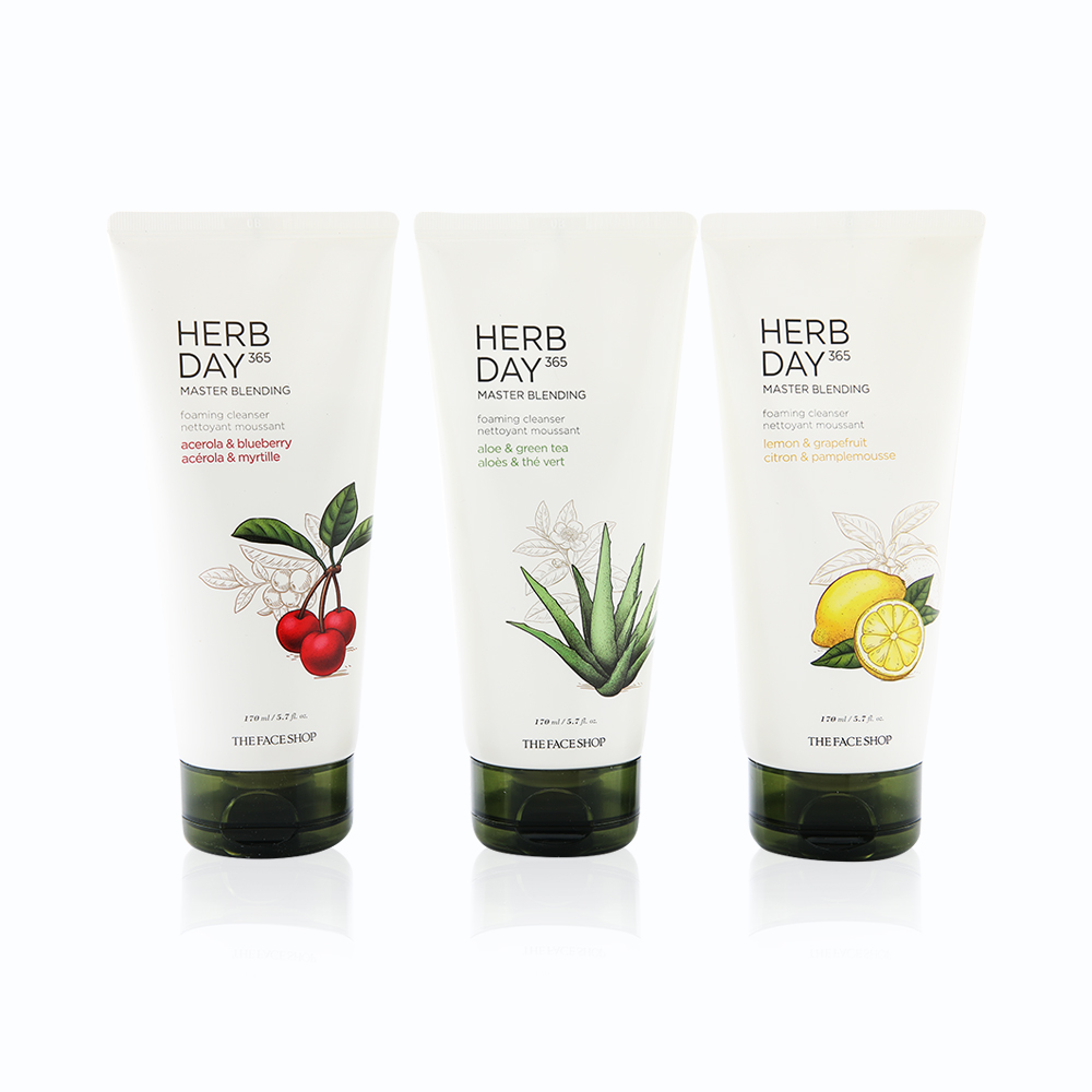 Herb Day 365 Master Blending Foaming Cleanser Set