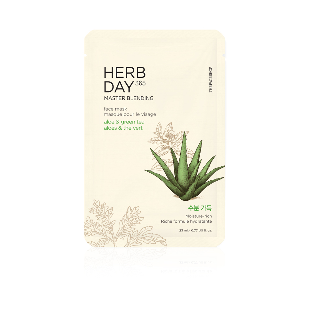 Herb Day Face Mask  - Aloe & Green Tea 