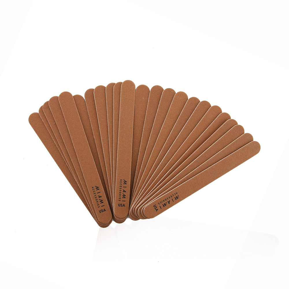 Miami Nail File Thin Brown 1X24