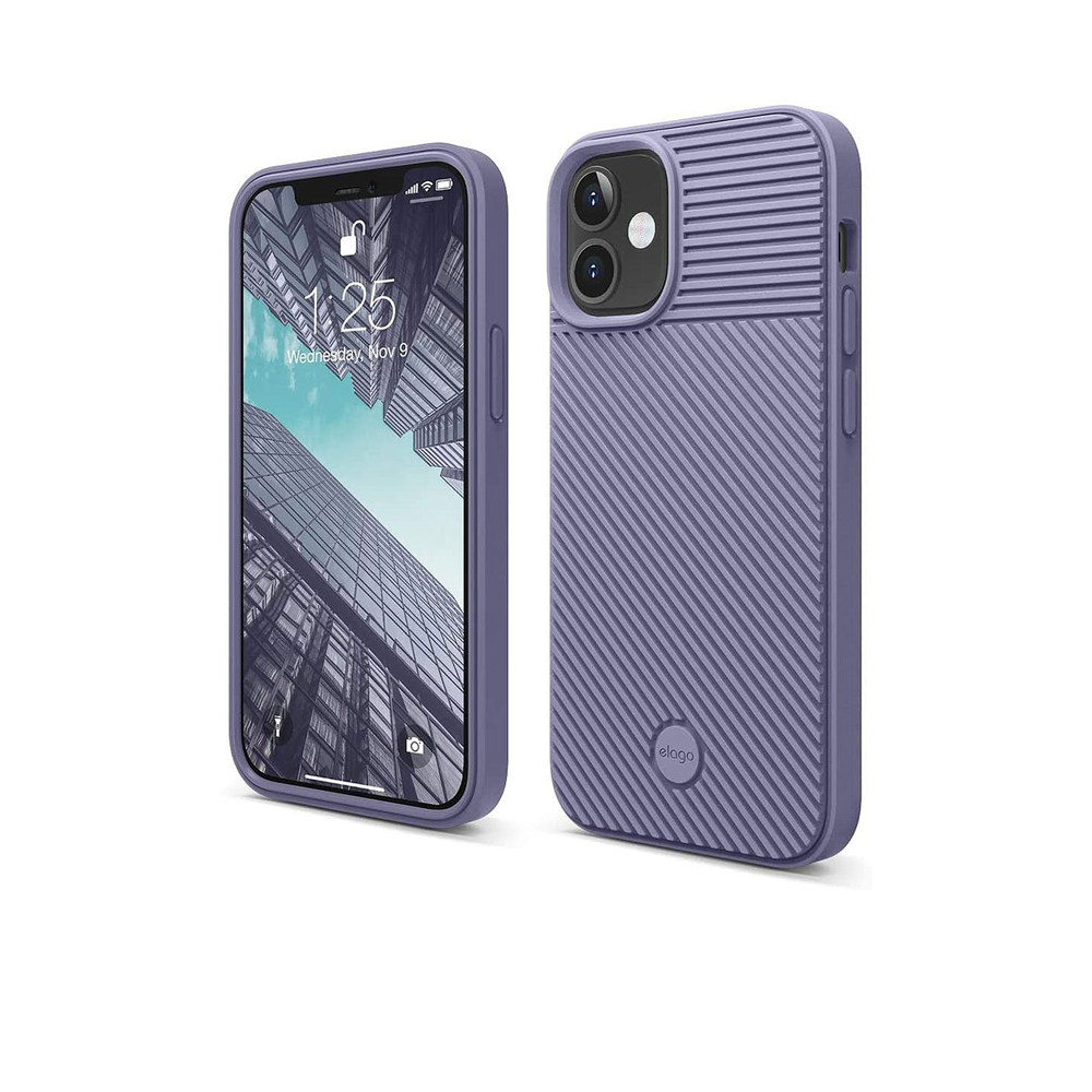 Cushion Case For iPhone 12 mini - Lavender Gray