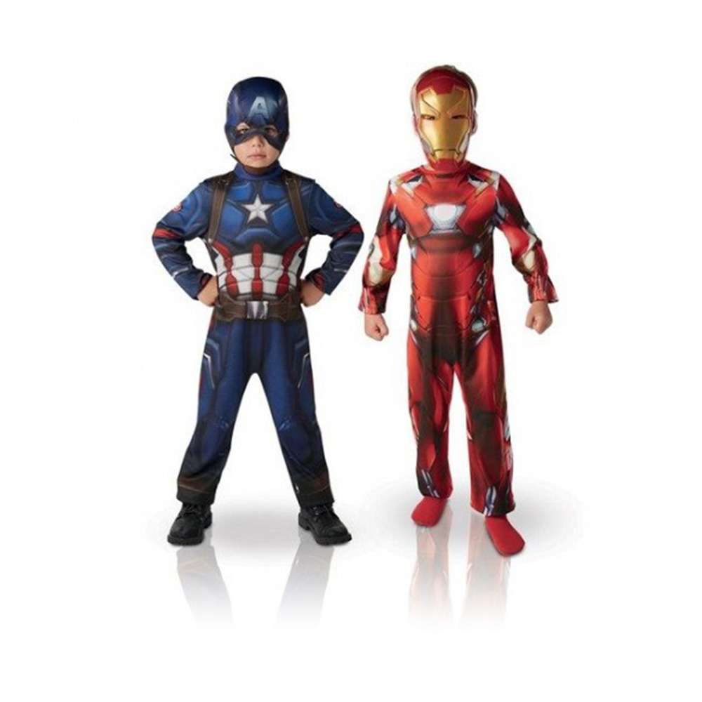 Iron Man & Captain America Classic Costume Twin-Pack - (USA) - Large - 8 to 10 Years Old
