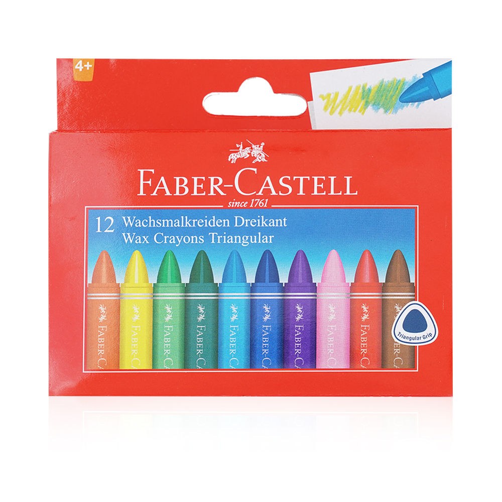 Triangular Wax Cryons - 12 Colour