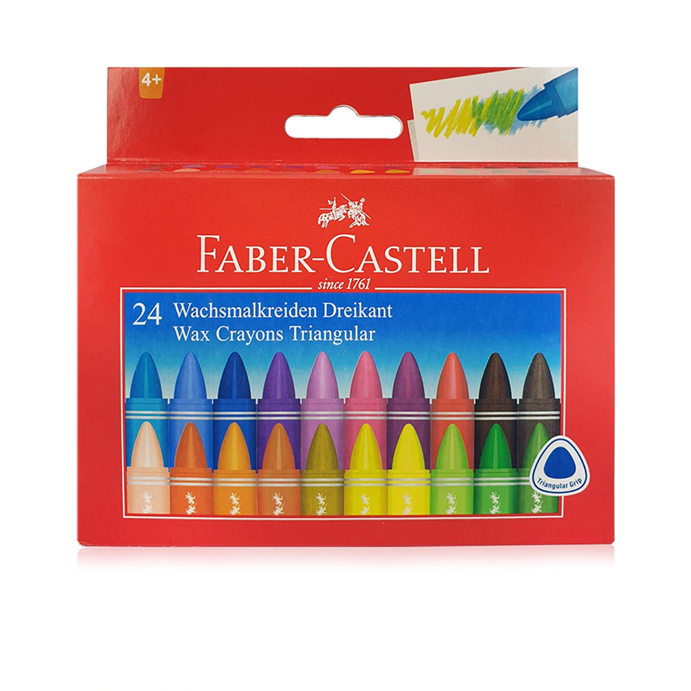 Triangular Wax Cryons - 24 Colour