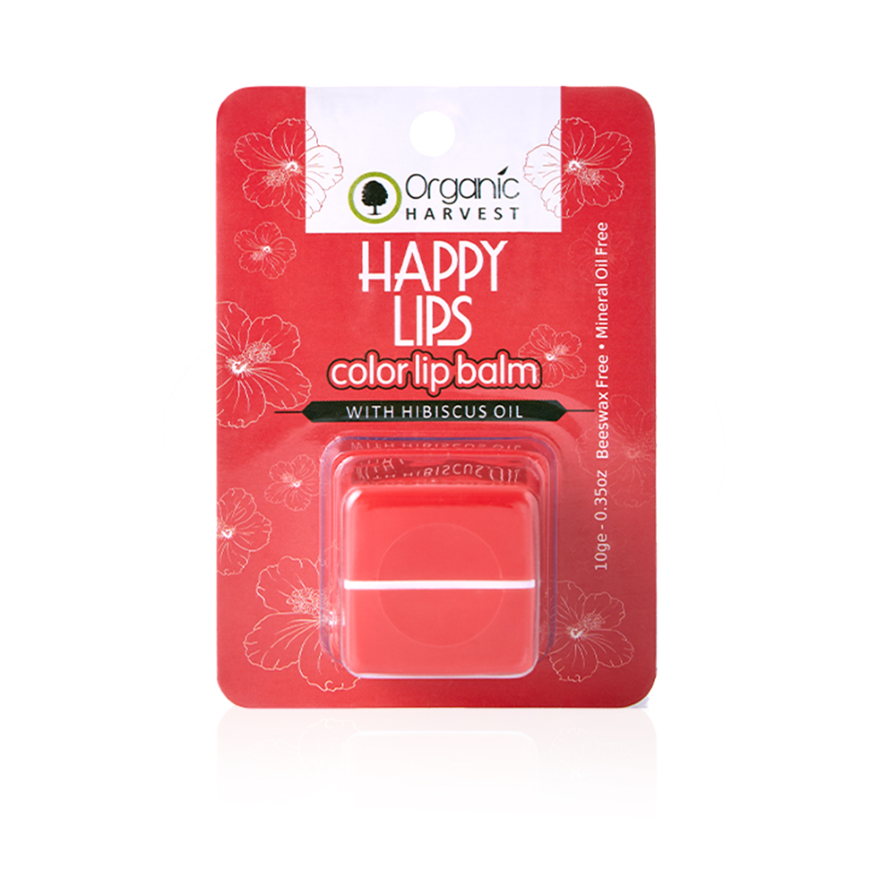 Happy Lips Color Lip Balm - Hibiscus - 10g