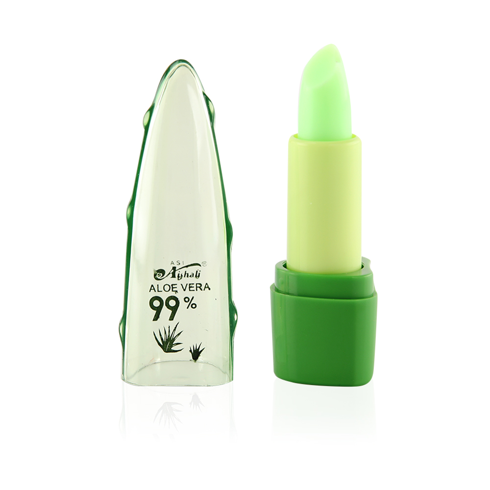 2 Pack Aloe Vera Lipstick & Lip Balm - Green 