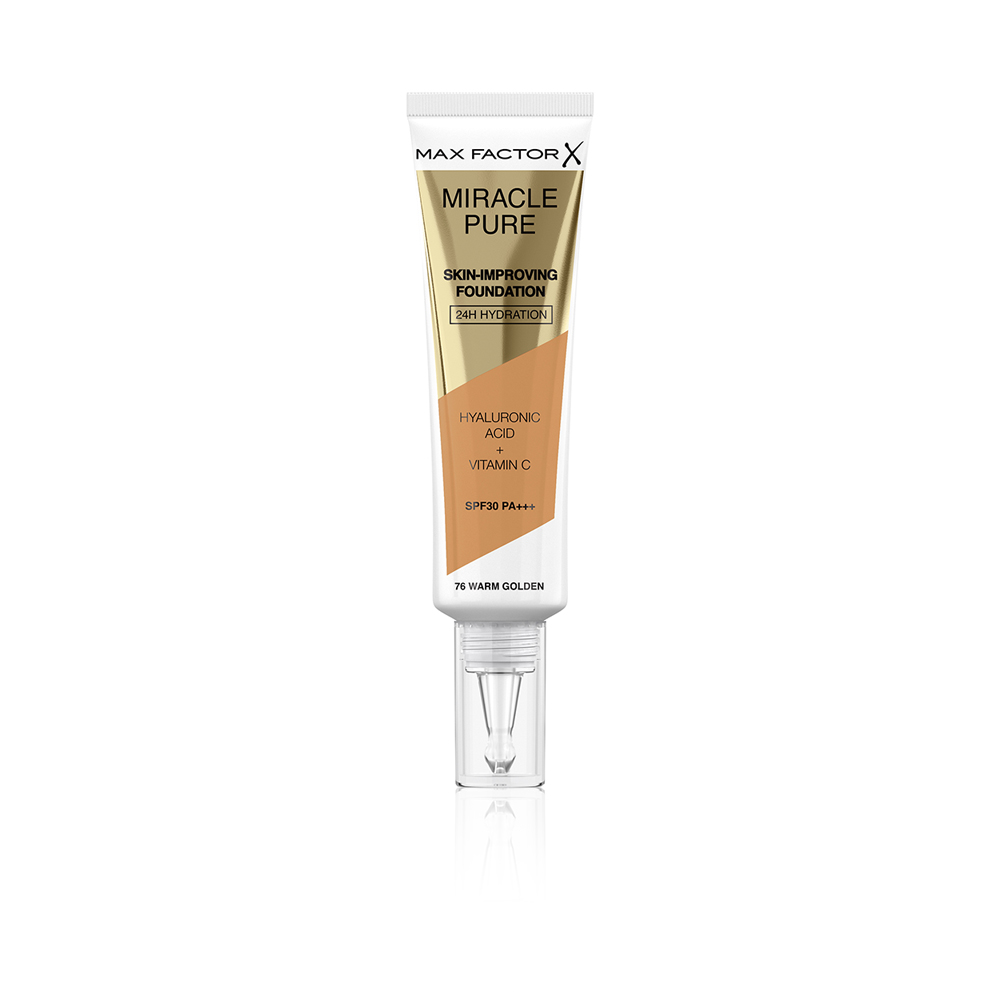 Miracle Pure Skin Improving Foundation With SPF 30 - N 76 - Warm Golden