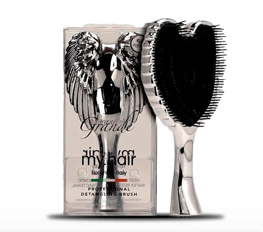 Hair Brush - Chrome - Small 