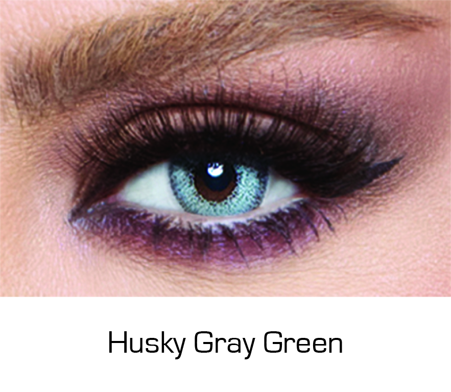 Contact Lenses Glow Husky Gray Green Monthly