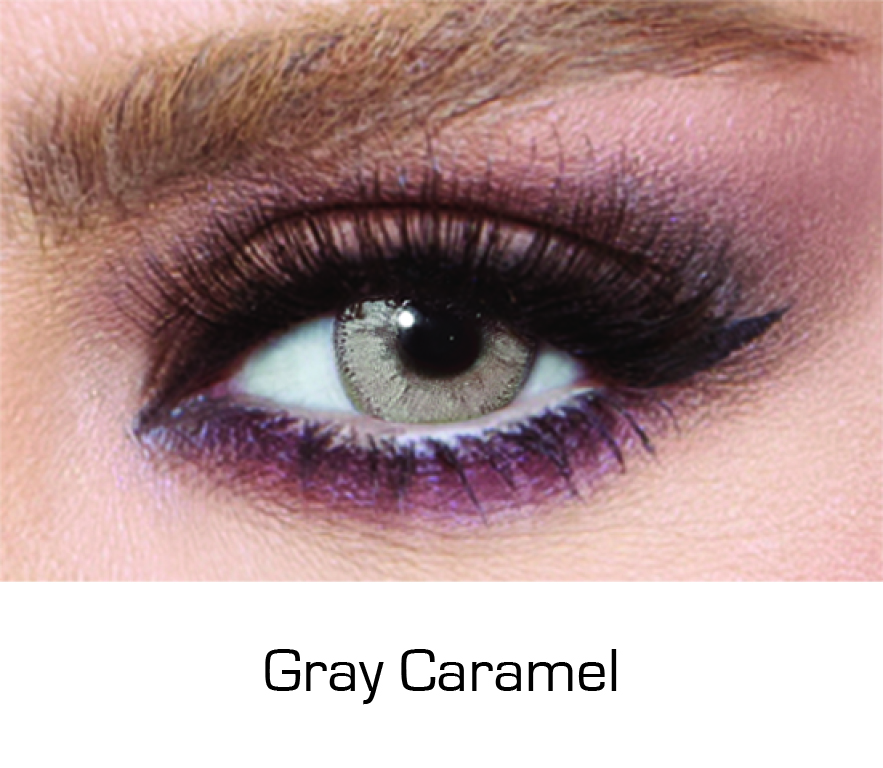 Contact Lenses Glow Gray Caramel Monthly