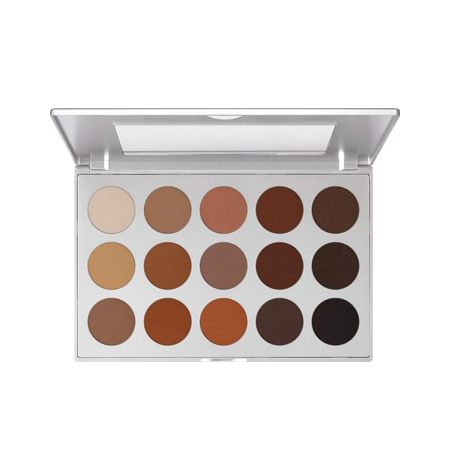 Professional Eye Shadow Palette 15 Colors - Smokey Brown