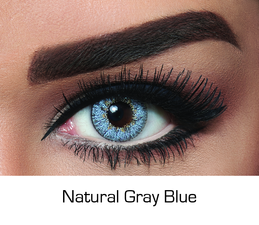 Contact Lenses Natural Gray Blue Monthly