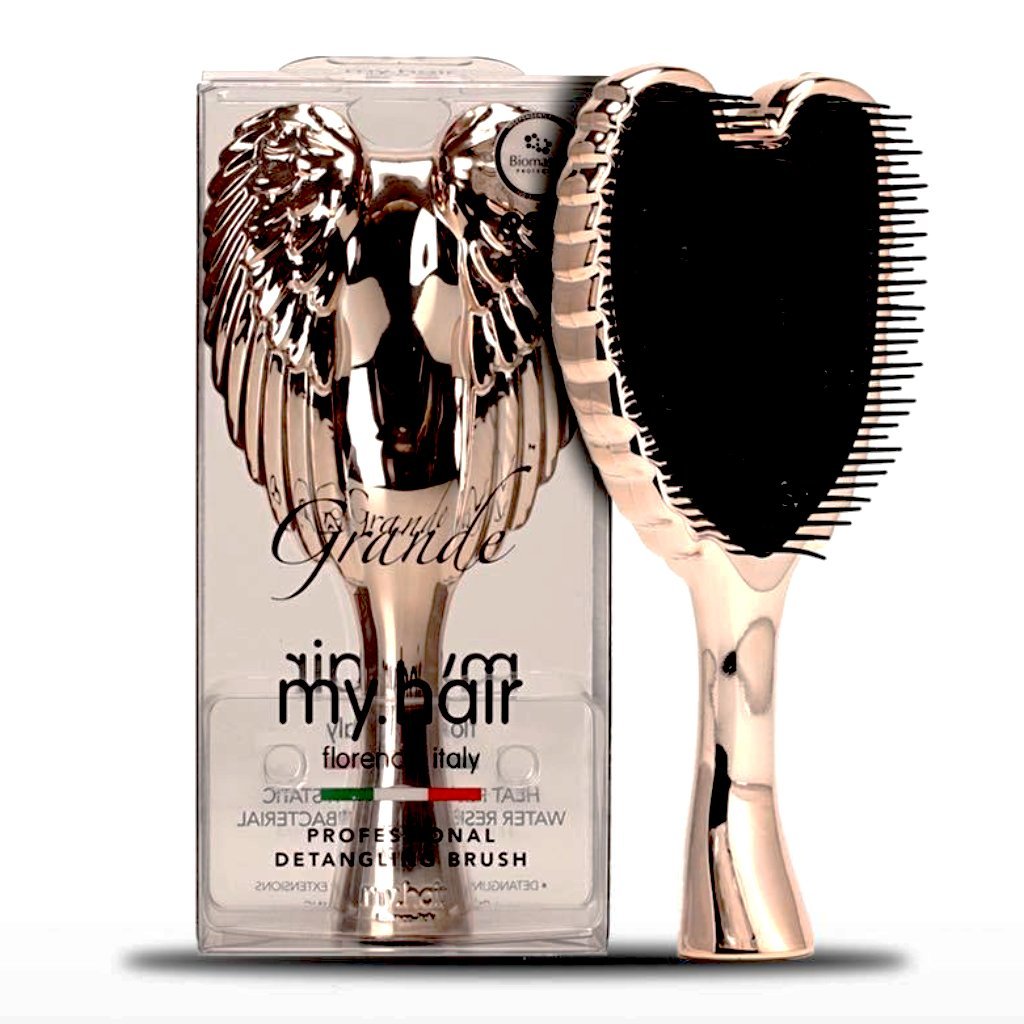 Hair Brushes Big Rose Gold